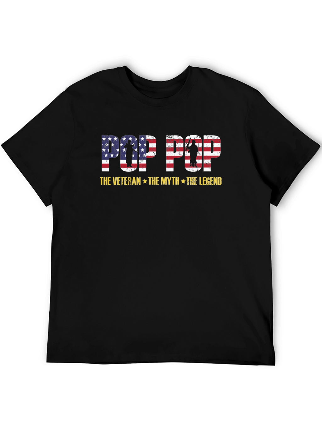 Pop Pop Veteran T-Shirt - The Myth The Legend