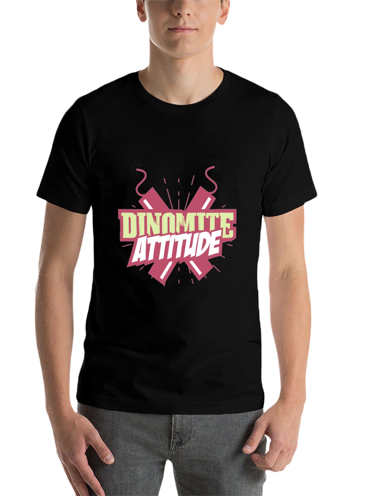 Dinomite Attitude Graphic Tee - Black