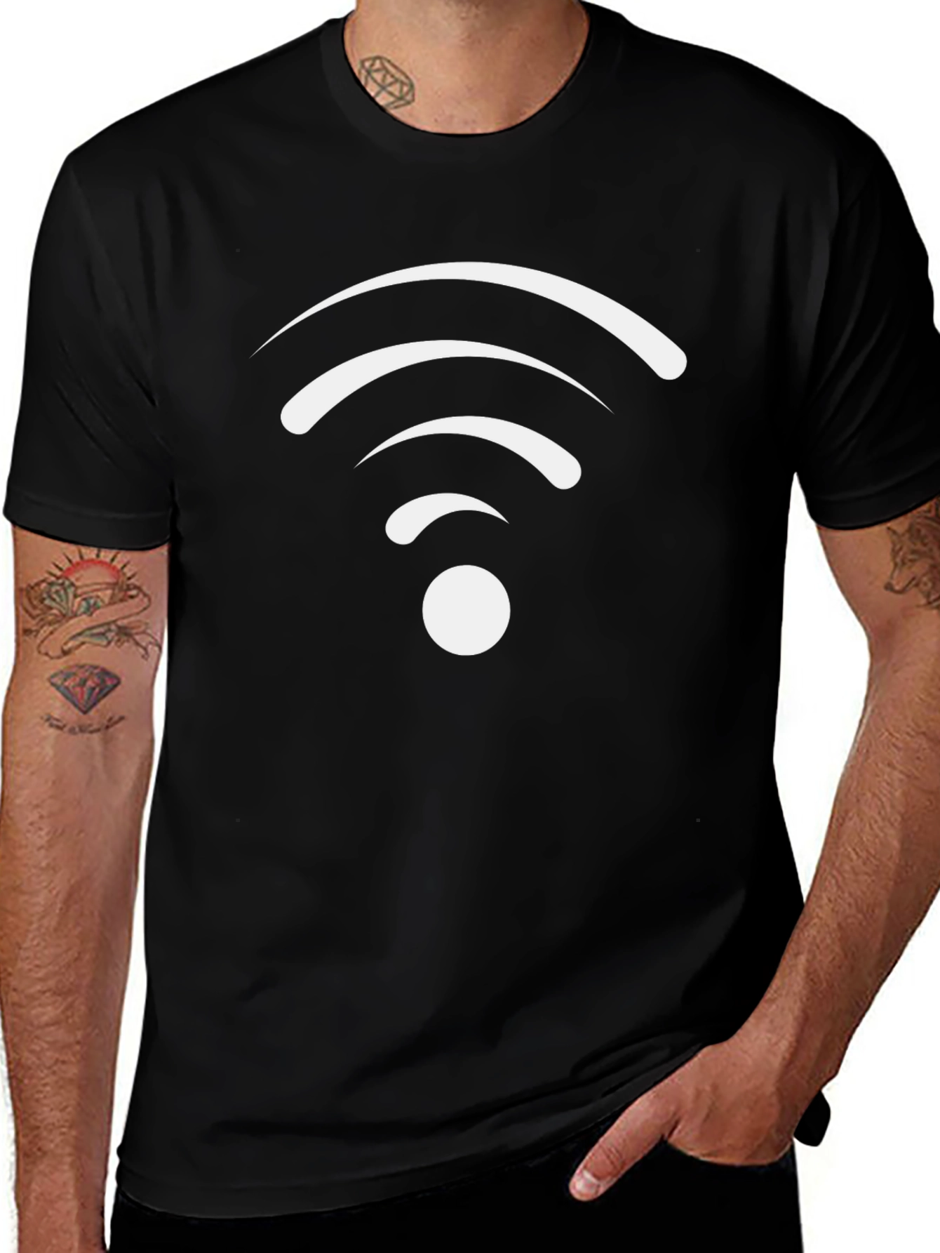 Wireless Signal Graphic T-Shirt