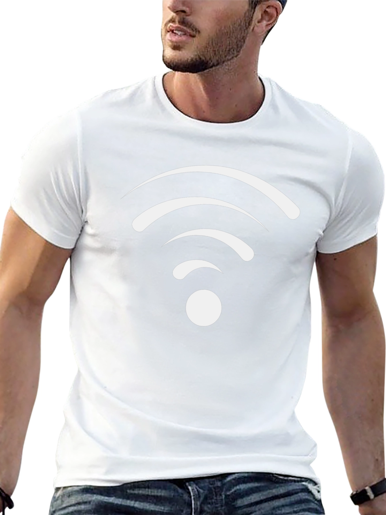 Wireless Signal Graphic T-Shirt