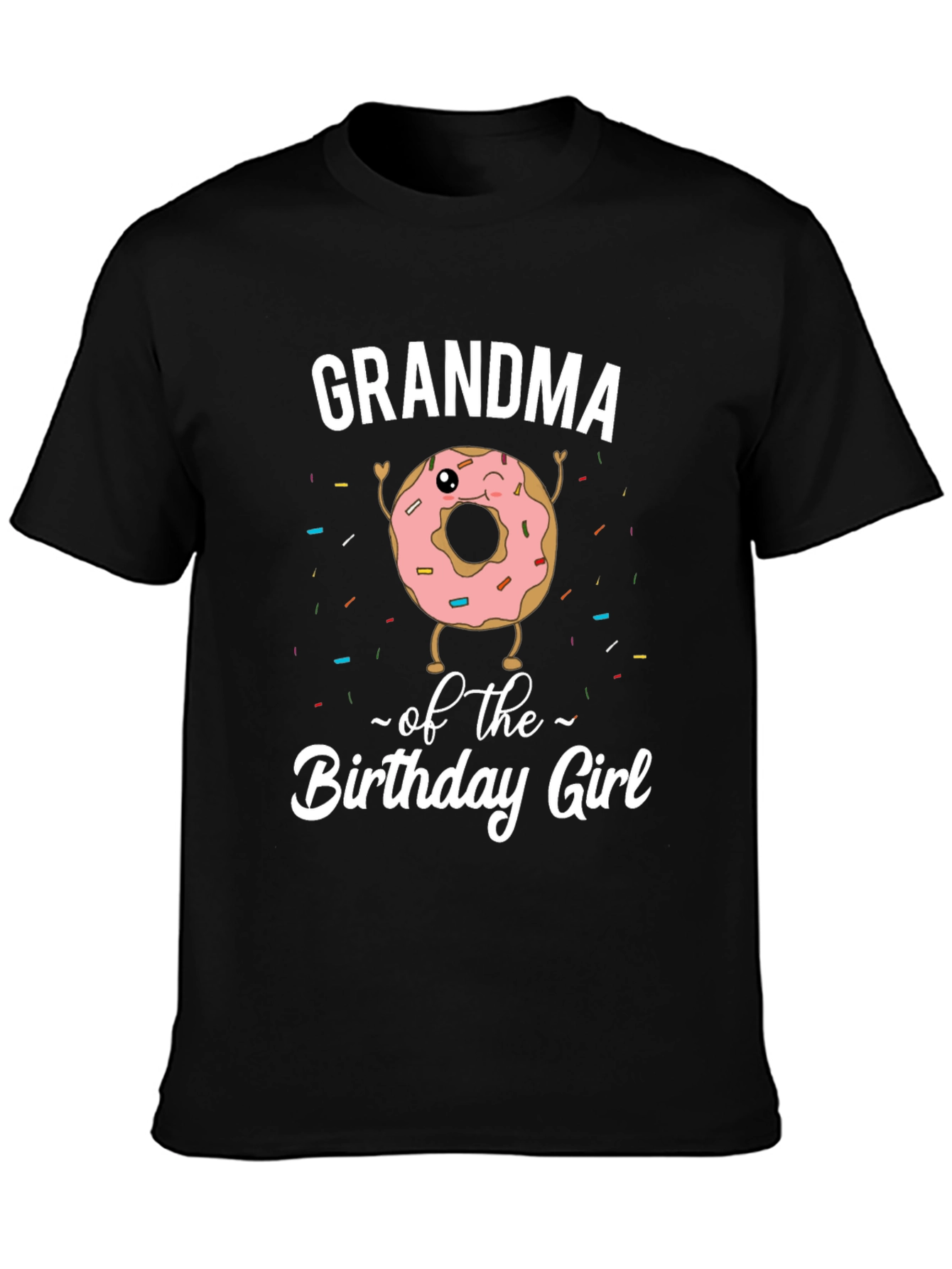 Grandma Birthday Girl Donut T-Shirt