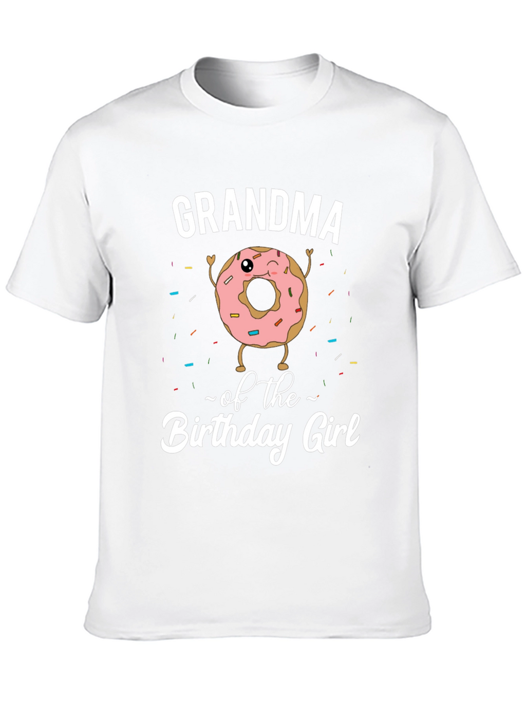 Grandma Birthday Girl Donut T-Shirt