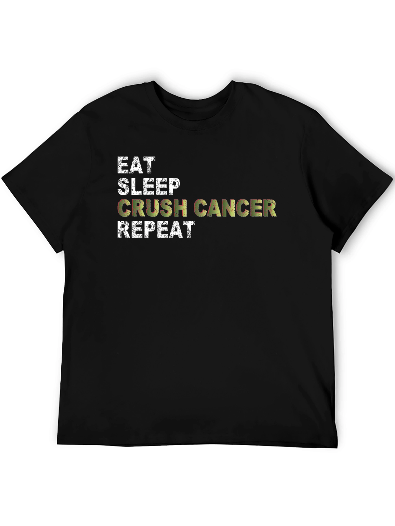 Eat Sleep Crush Cancer Repeat Graphic Tee