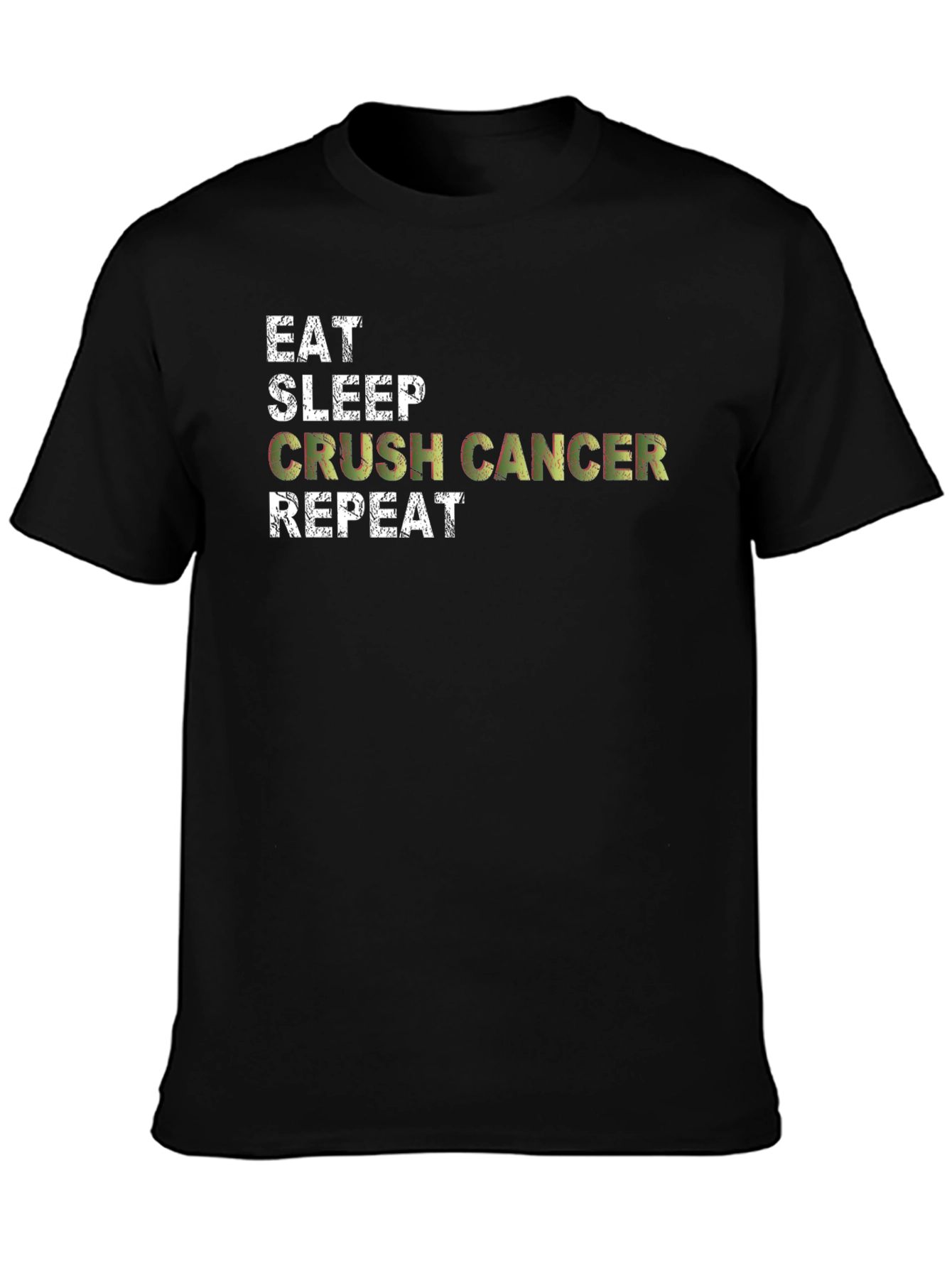 Eat Sleep Crush Cancer Repeat Graphic Tee