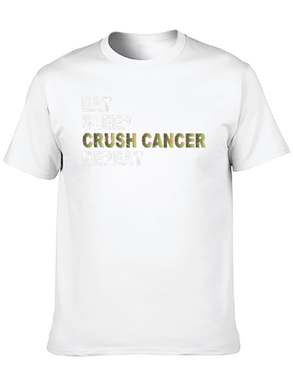 Eat Sleep Crush Cancer Repeat Graphic Tee