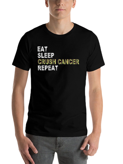 Eat Sleep Crush Cancer Repeat Graphic Tee