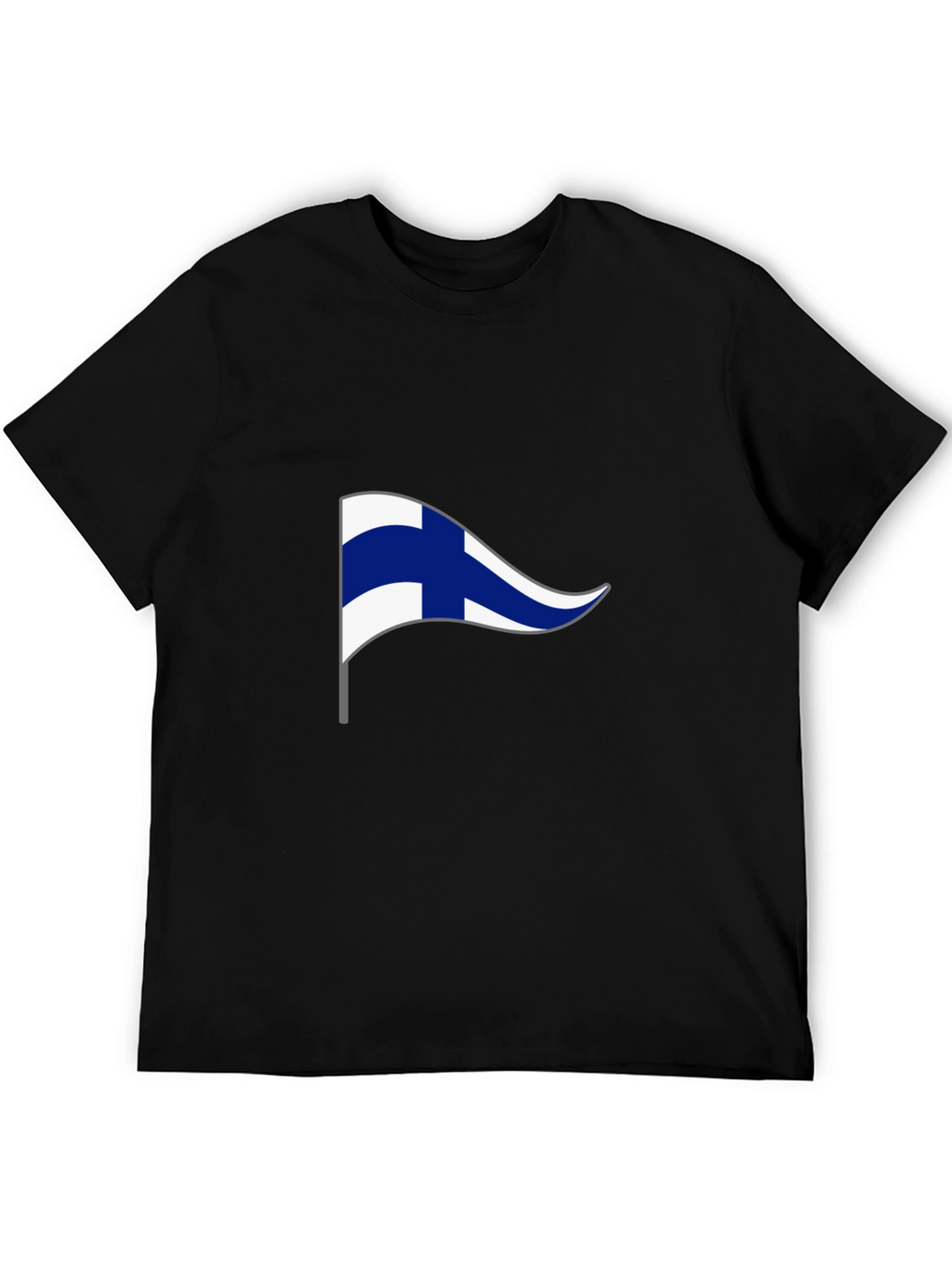 Finland Pennant Flag Graphic T-Shirt