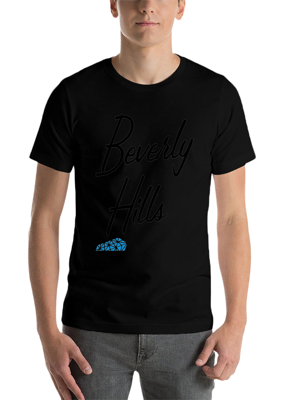 Beverly Hills Black Graphic Tee