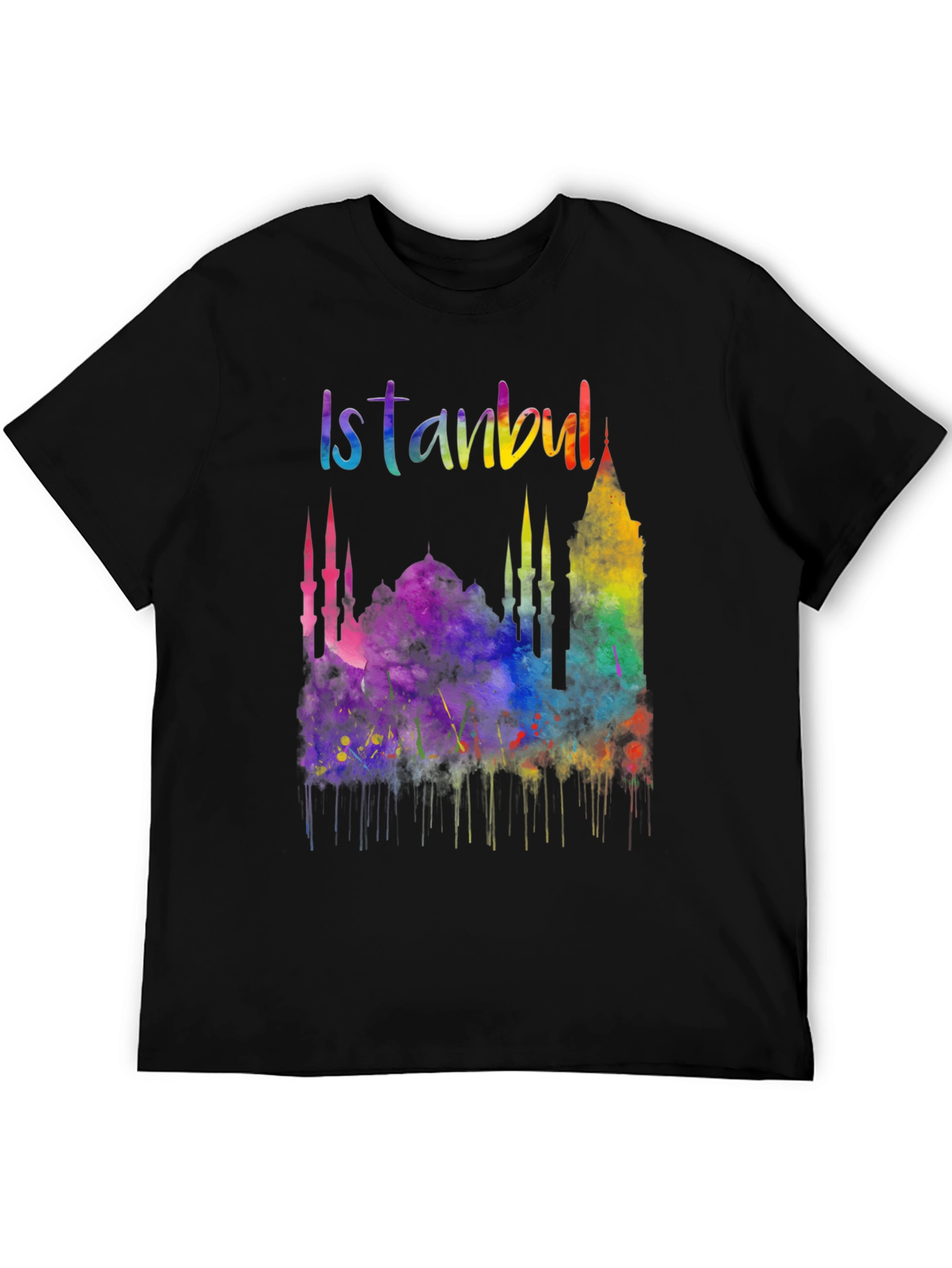 Istanbul Watercolor Graphic T-Shirt - Unisex