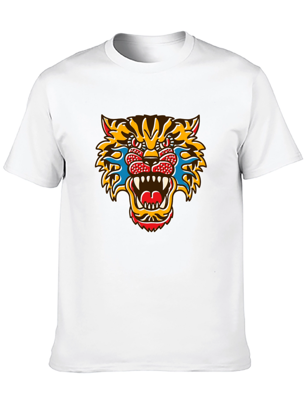 Bold Graphic Tee - Fierce Tiger Print