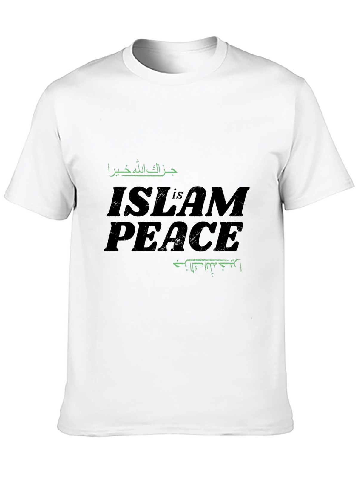 Islam is Peace Graphic T-Shirt - Black Crew Neck