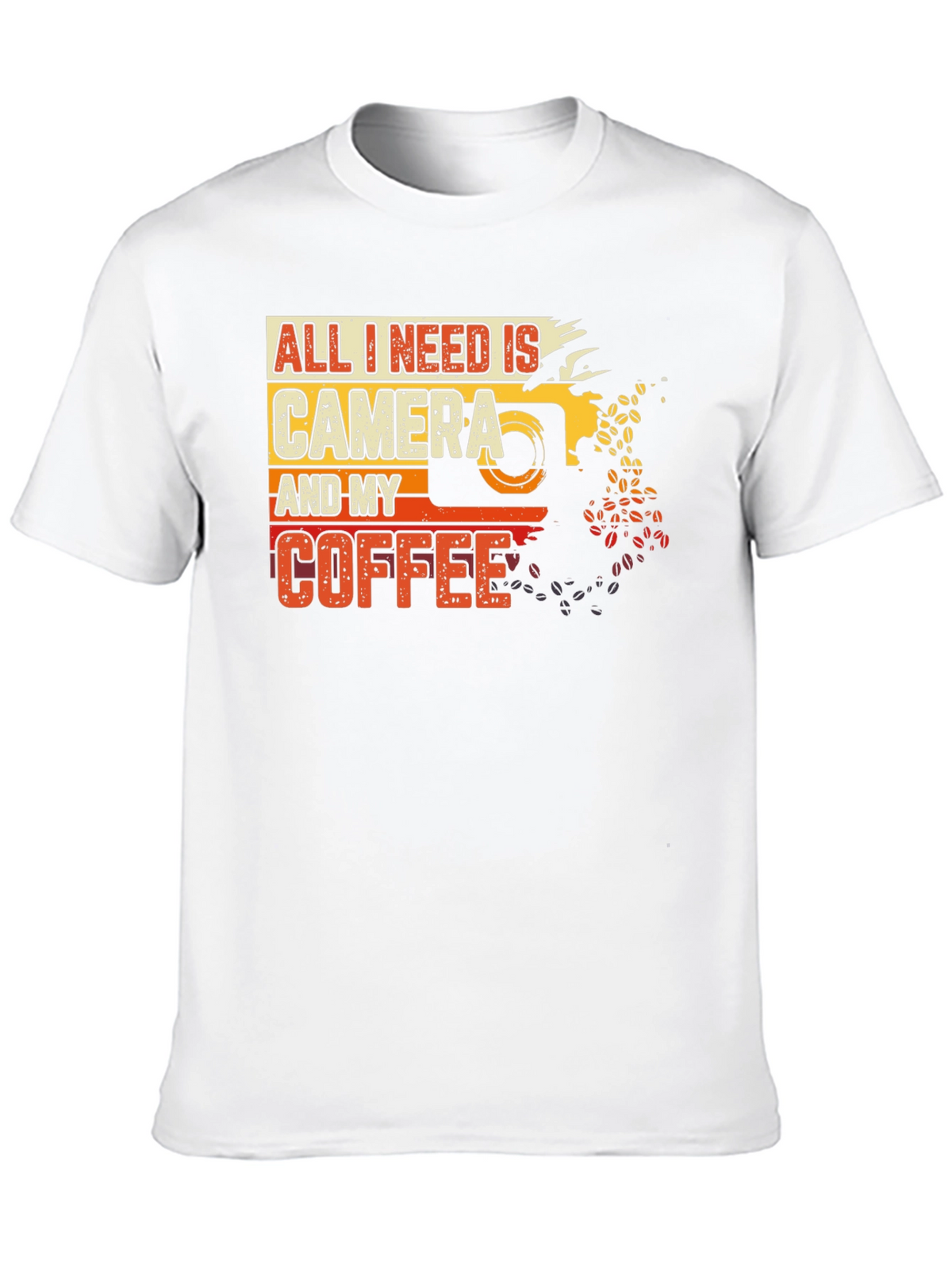 Camera and Coffee Graphic Tee - Photographer Gift
