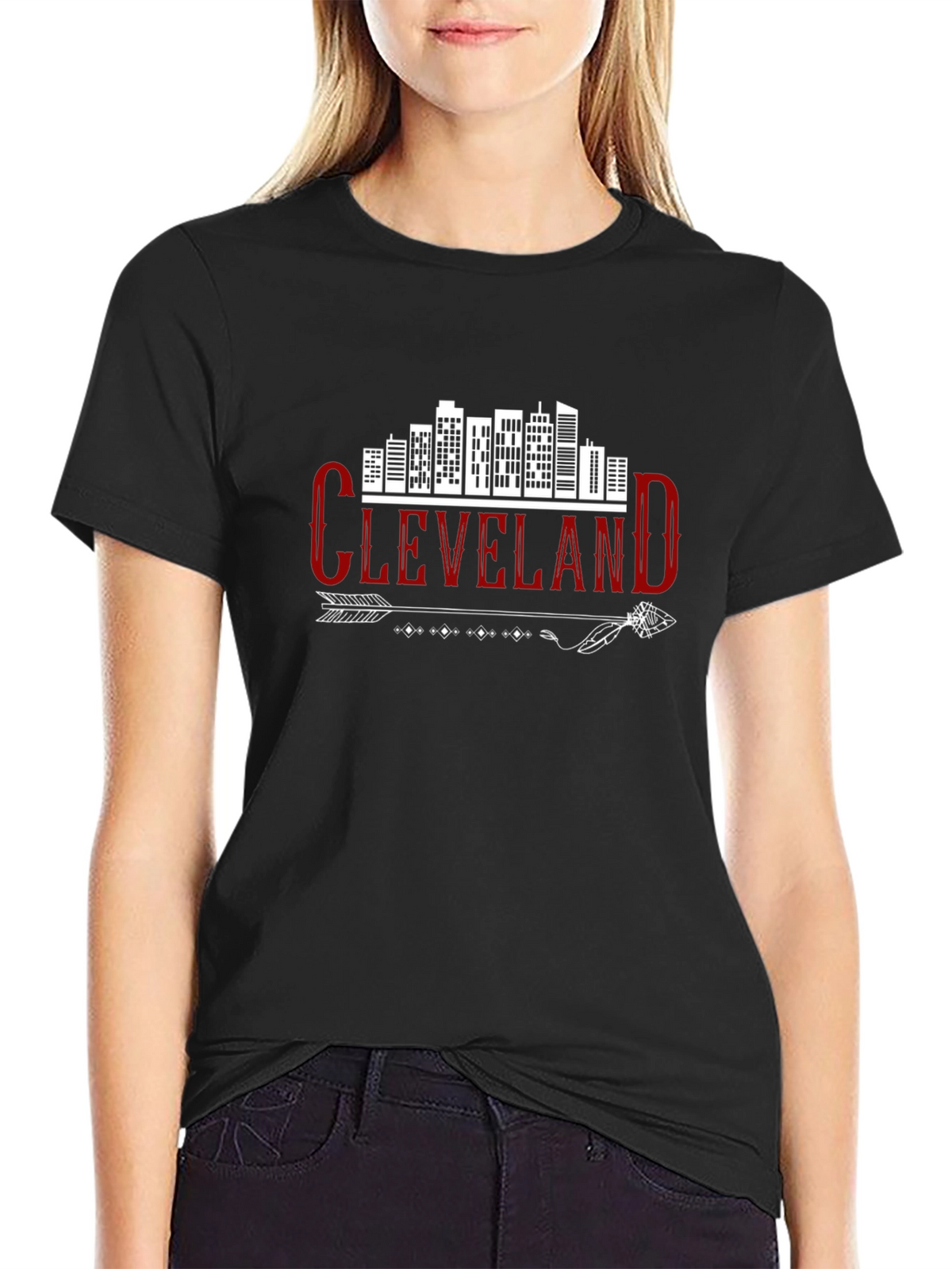 Cleveland Skyline Arrow Graphic Tee - Urban Style Shirt
