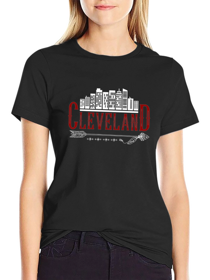 Cleveland Skyline Arrow Graphic Tee - Urban Style Shirt