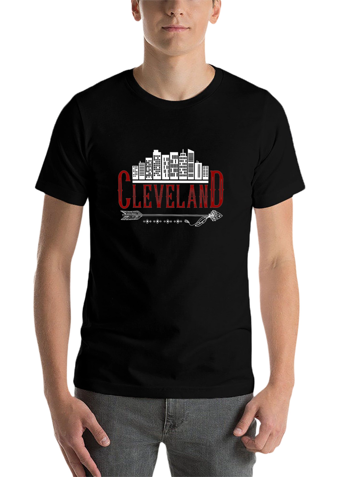 Cleveland Skyline Arrow Graphic Tee - Urban Style Shirt