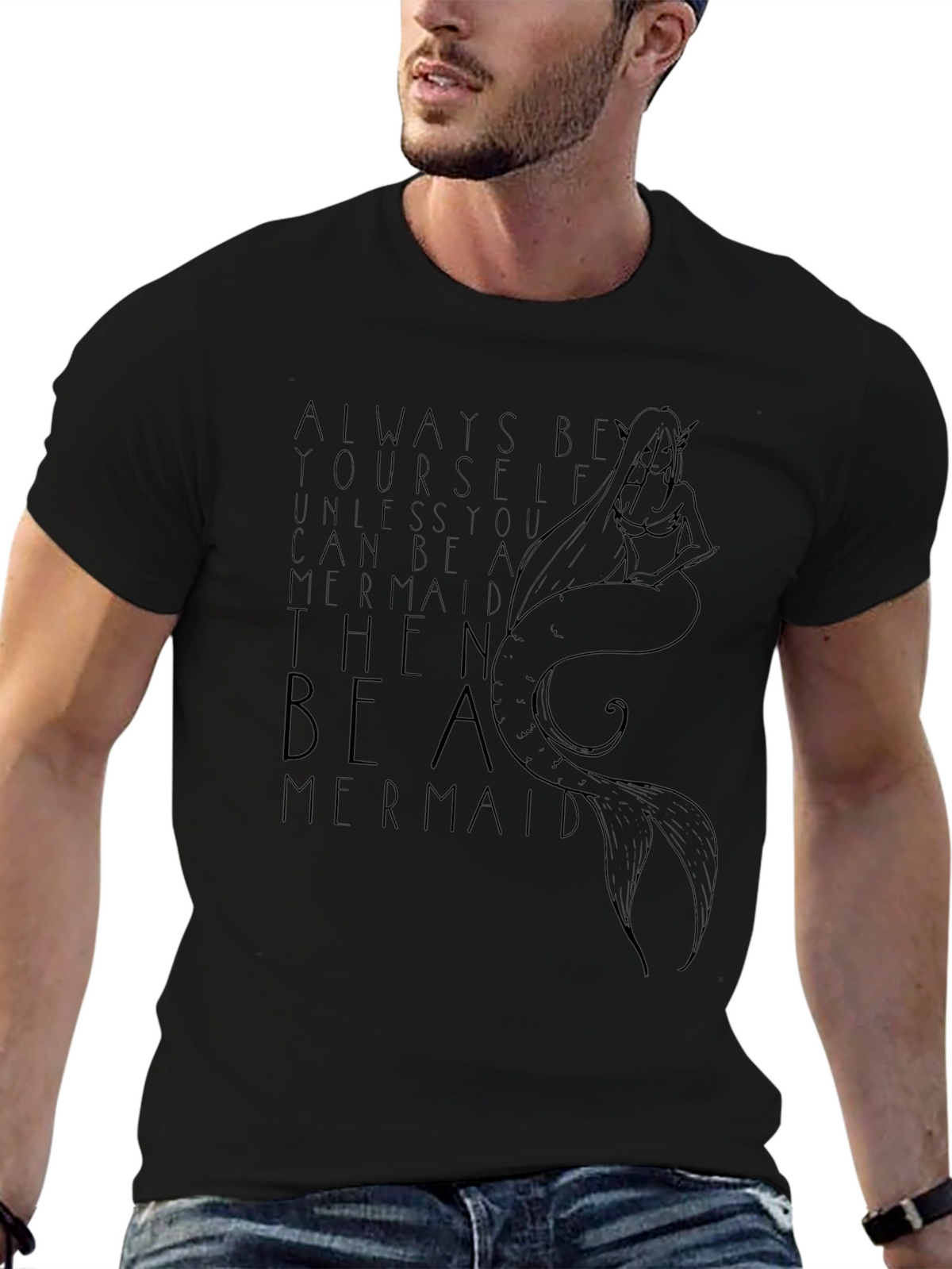 Be A Mermaid Graphic T-Shirt