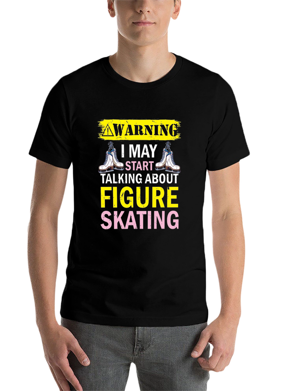 Figure Skating Warning T-Shirt - Ice Skating Tee