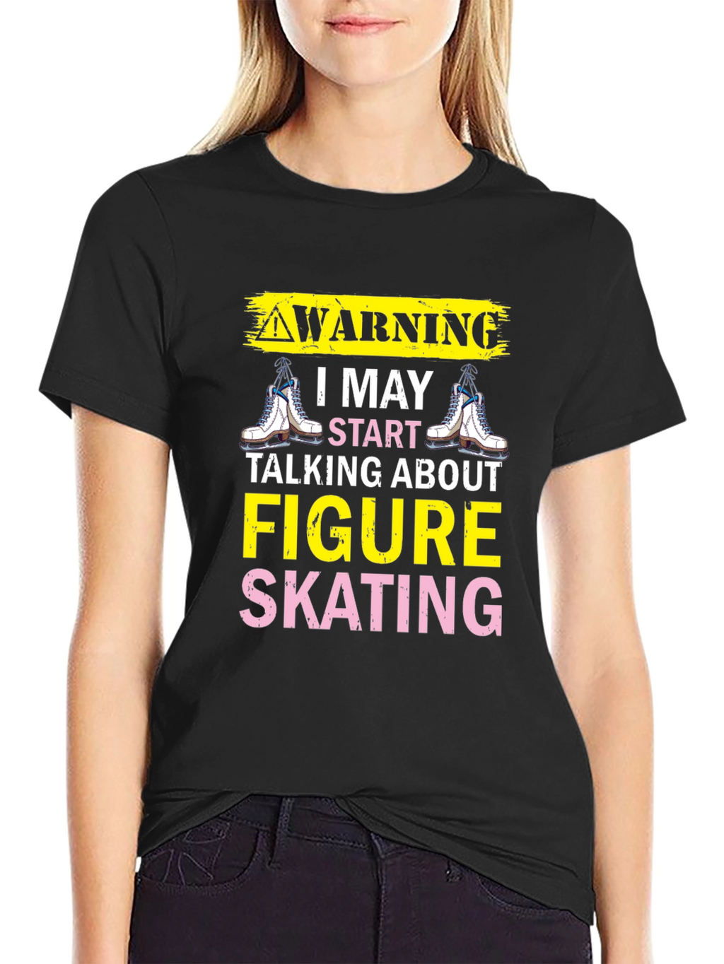 Figure Skating Warning T-Shirt - Ice Skating Tee