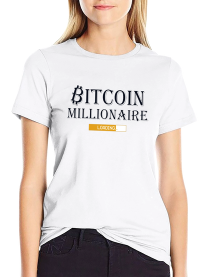 Bitcoin Millionaire Loading - Mens Black T-Shirt