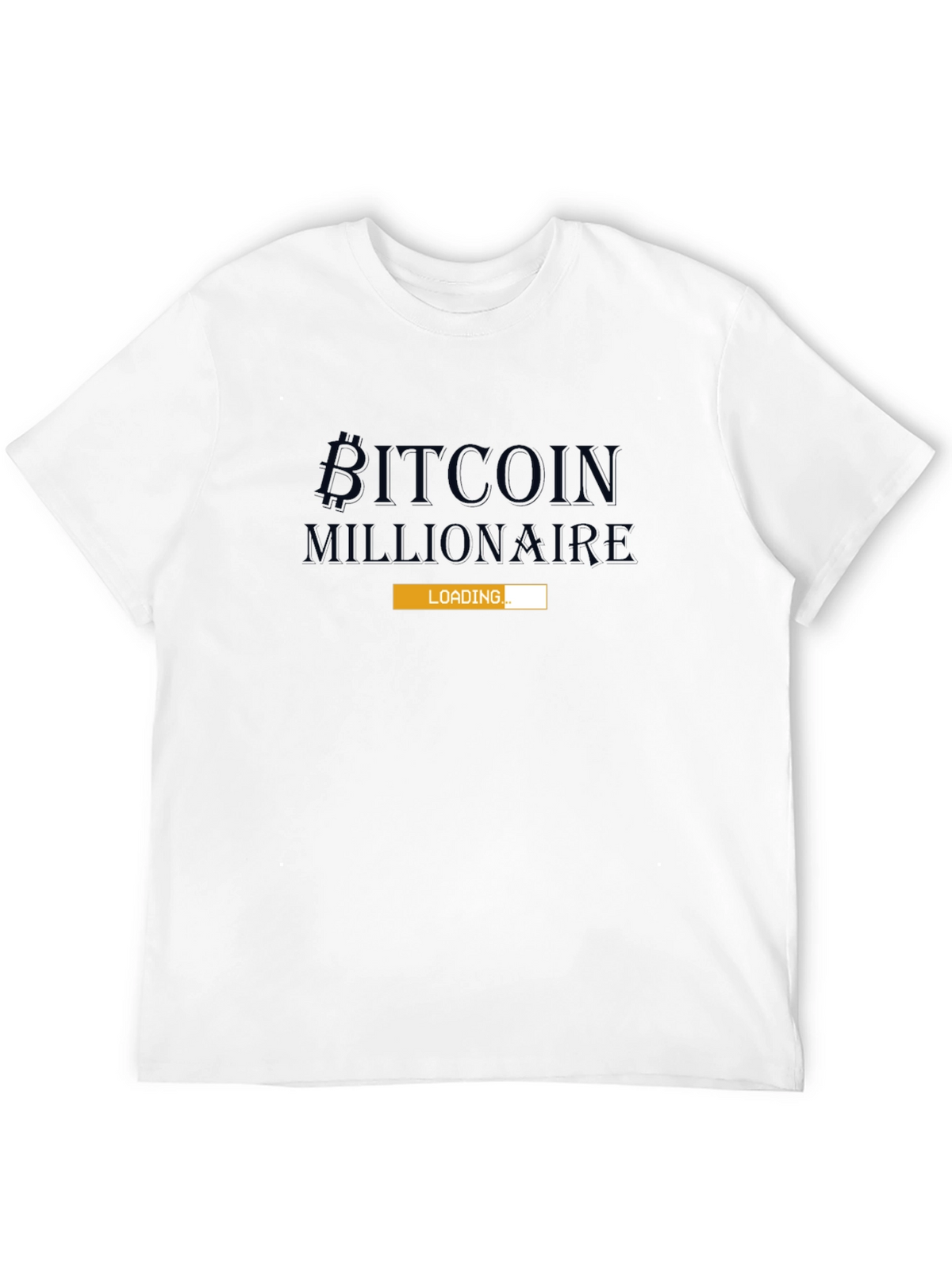 Bitcoin Millionaire Loading - Mens Black T-Shirt