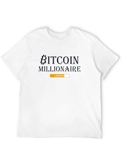 Bitcoin Millionaire Loading - Mens Black T-Shirt