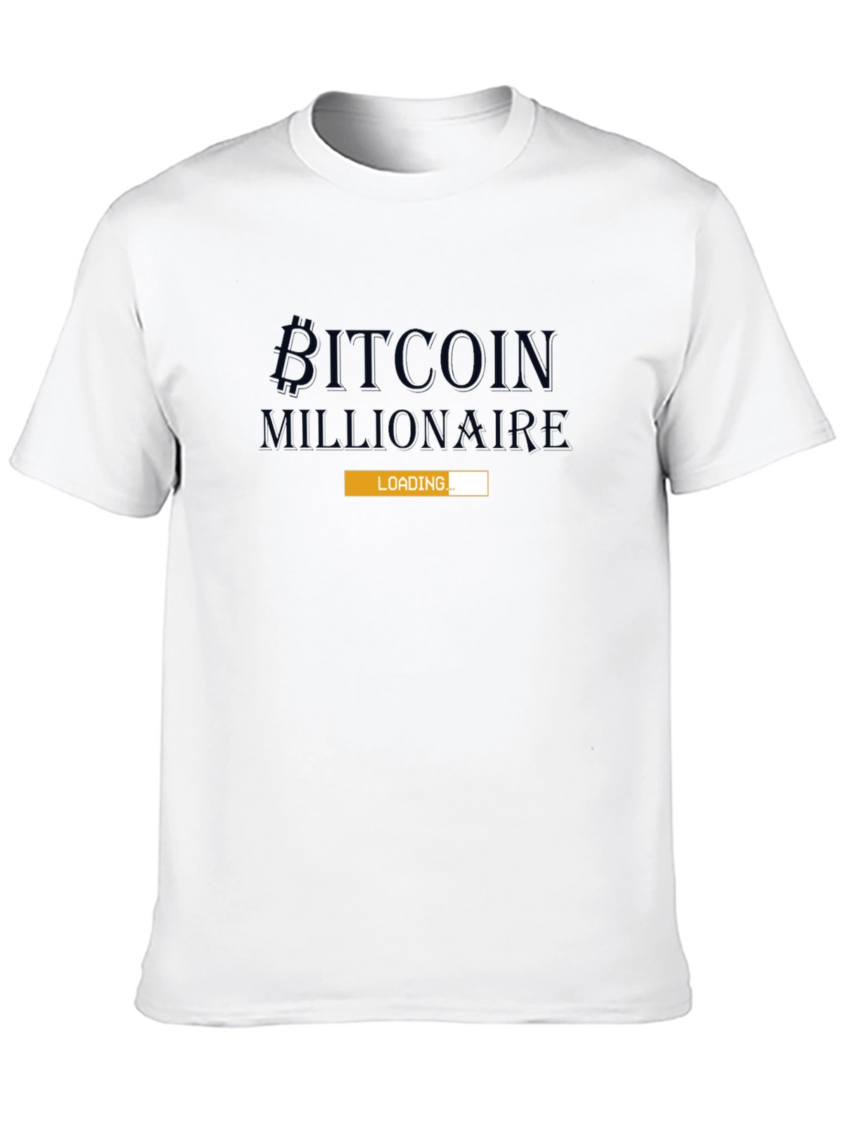 Bitcoin Millionaire Loading - Mens Black T-Shirt