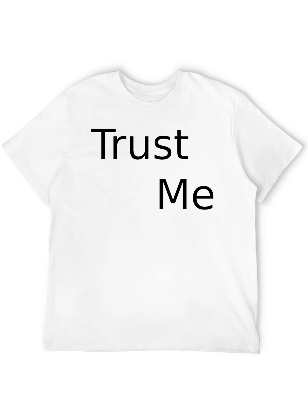 Trust Me Graphic Tee - Mens Casual Black T-Shirt