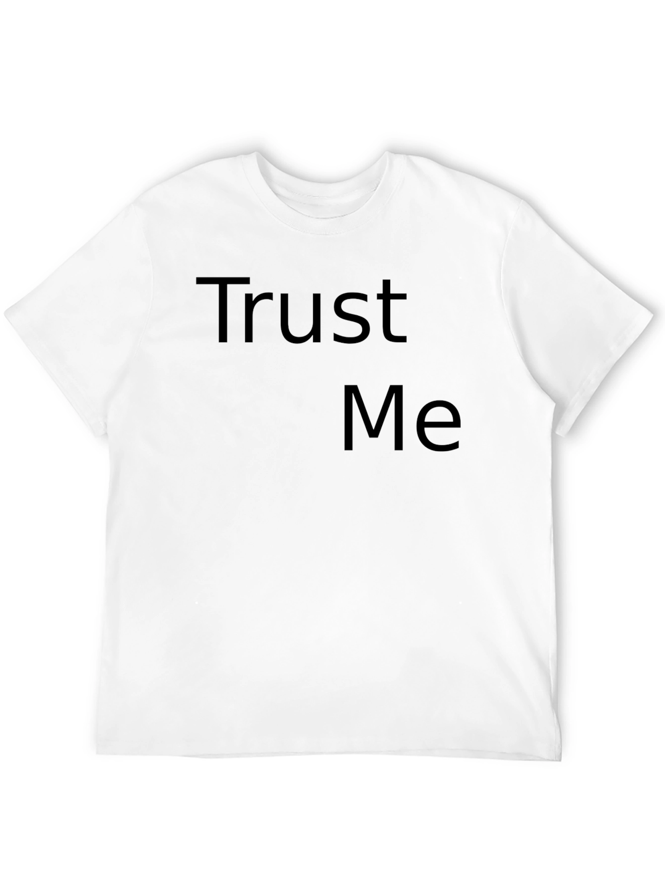 Trust Me Graphic Tee - Mens Casual Black T-Shirt