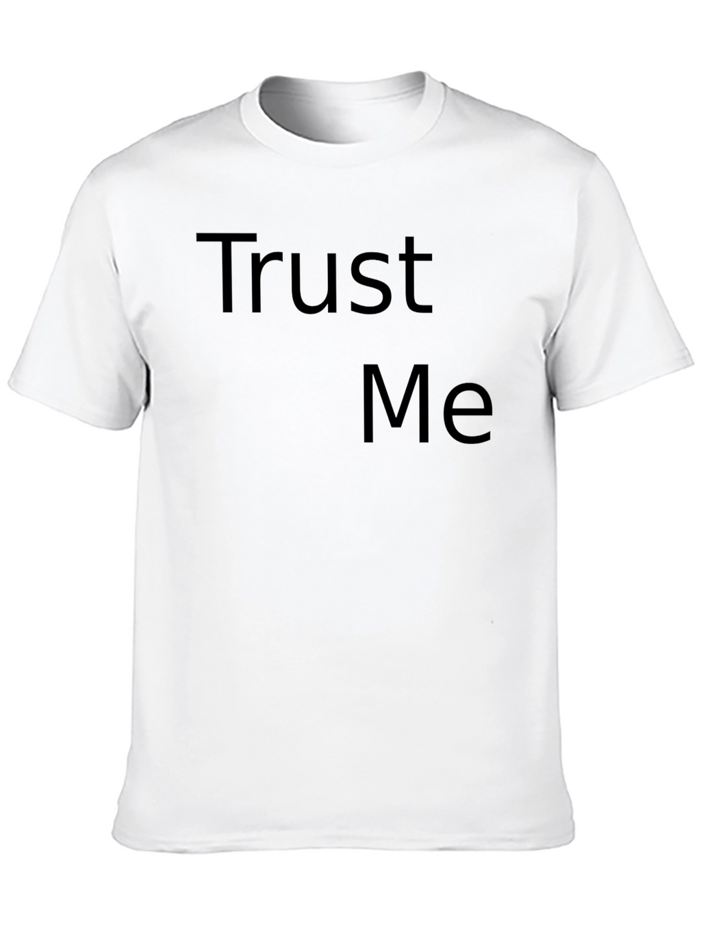 Trust Me Graphic Tee - Mens Casual Black T-Shirt