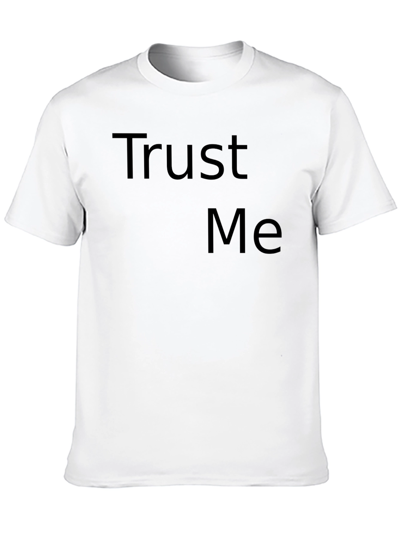 Trust Me Graphic Tee - Mens Casual Black T-Shirt