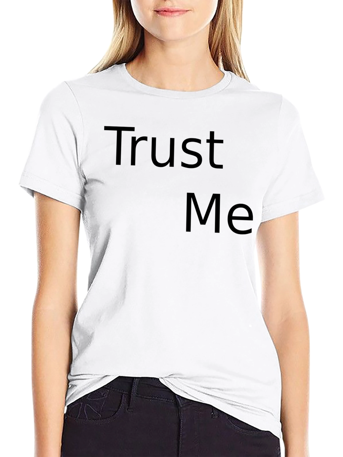 Trust Me Graphic Tee - Mens Casual Black T-Shirt