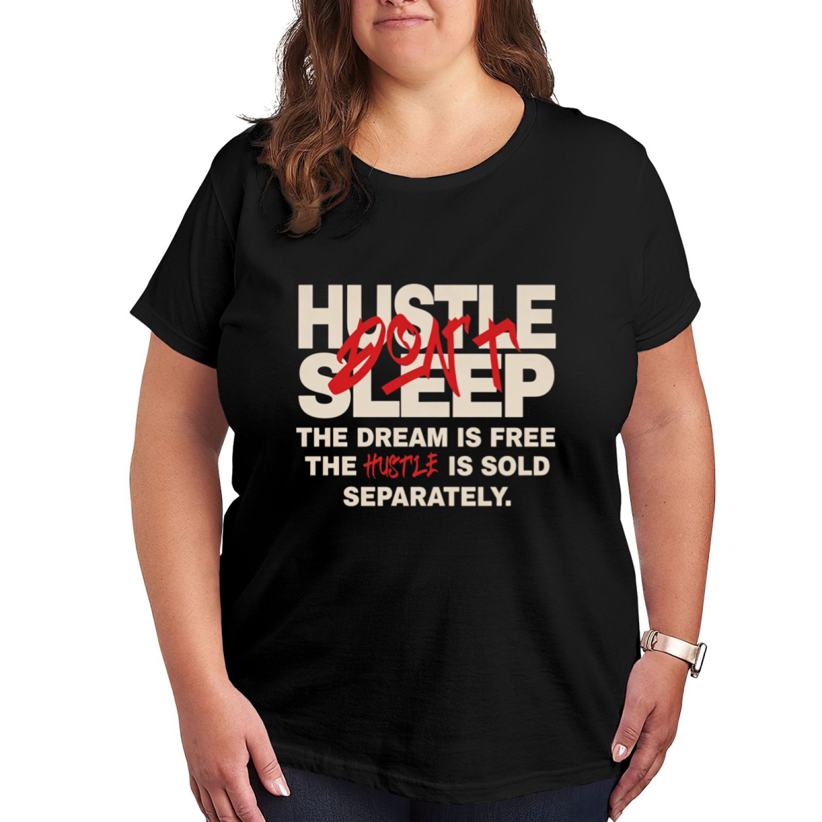Hustle Don¡¯t Sleep Motivational Streetwear Tee