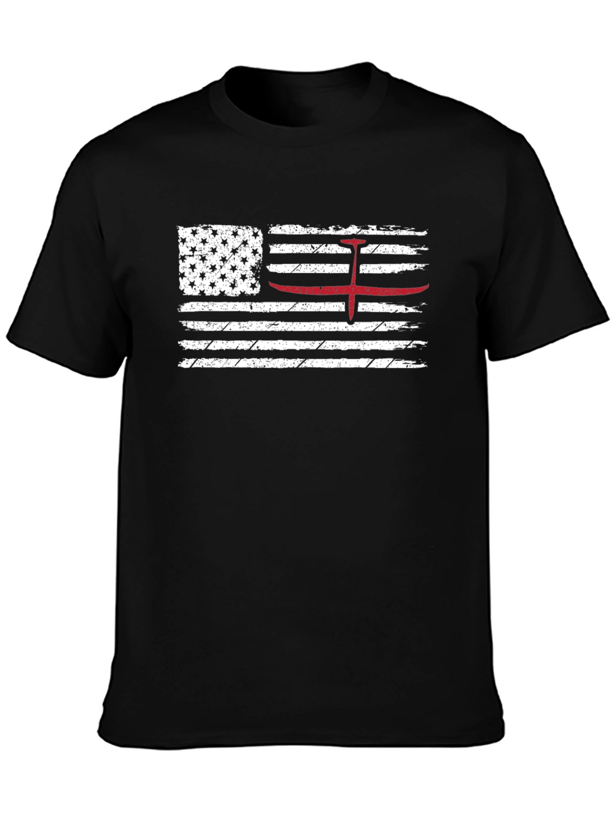 American Flag Red Glider Pilot T-Shirt