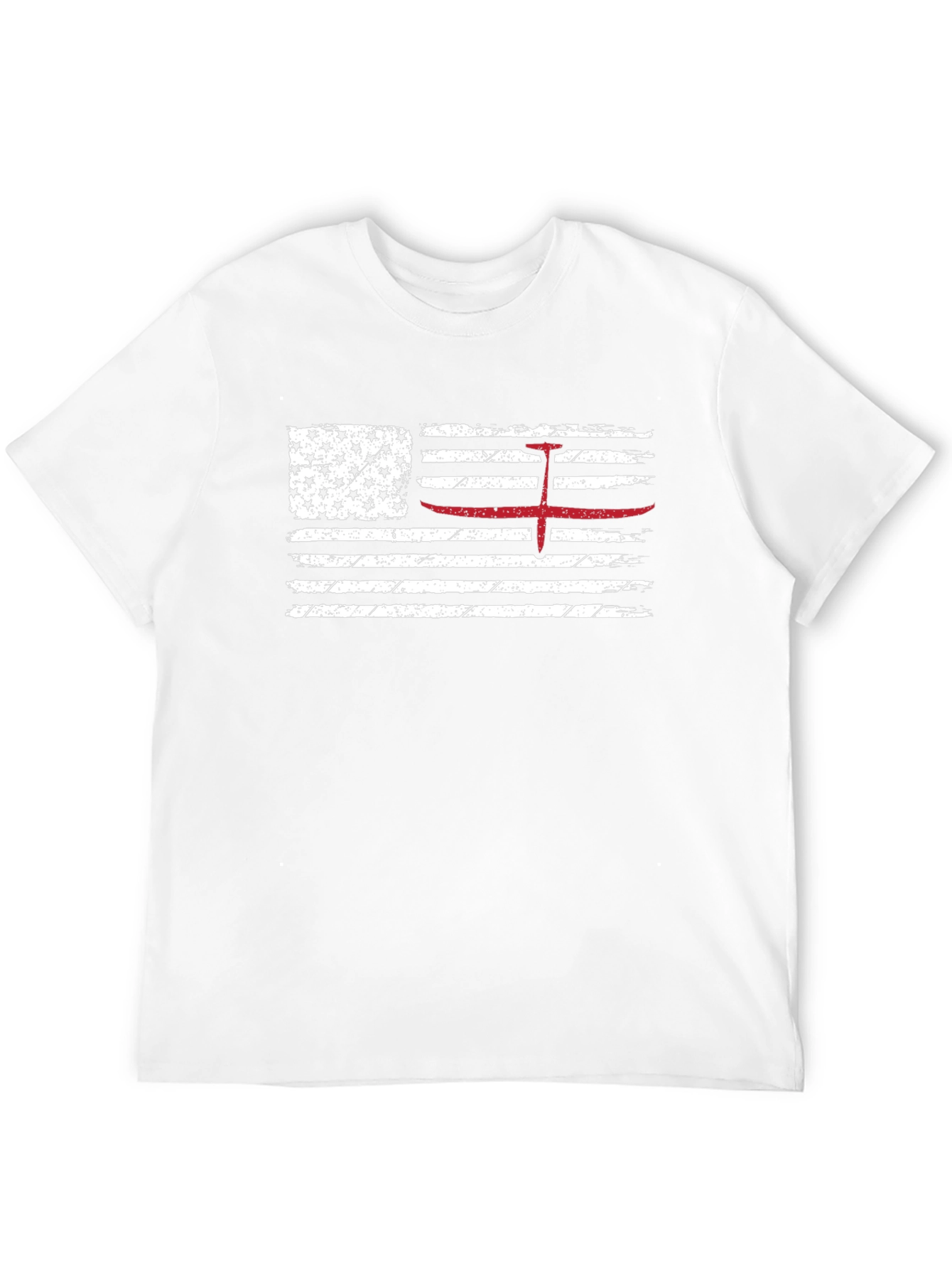 American Flag Red Glider Pilot T-Shirt