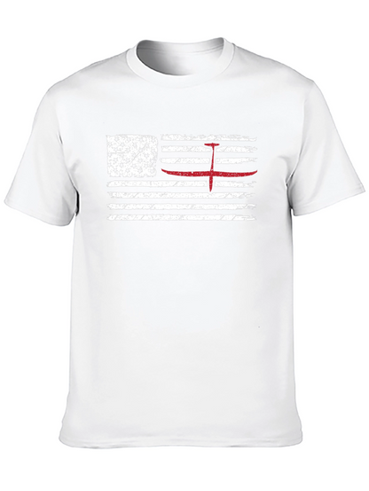 American Flag Red Glider Pilot T-Shirt