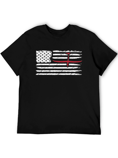 American Flag Red Glider Pilot T-Shirt