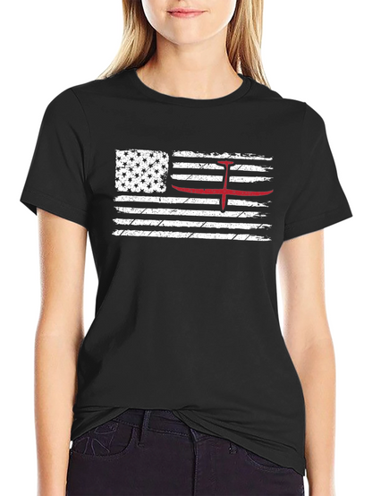 American Flag Red Glider Pilot T-Shirt