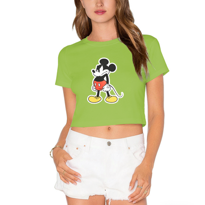 Multi?Bow Decor Hello Kitty White Crop Top Sweet Girl Y2K Short Sleeve Top