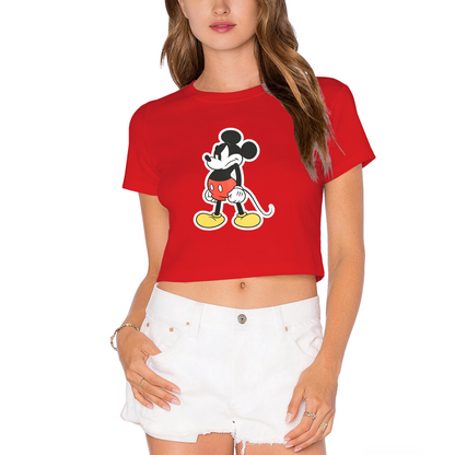 Multi?Bow Decor Hello Kitty White Crop Top Sweet Girl Y2K Short Sleeve Top