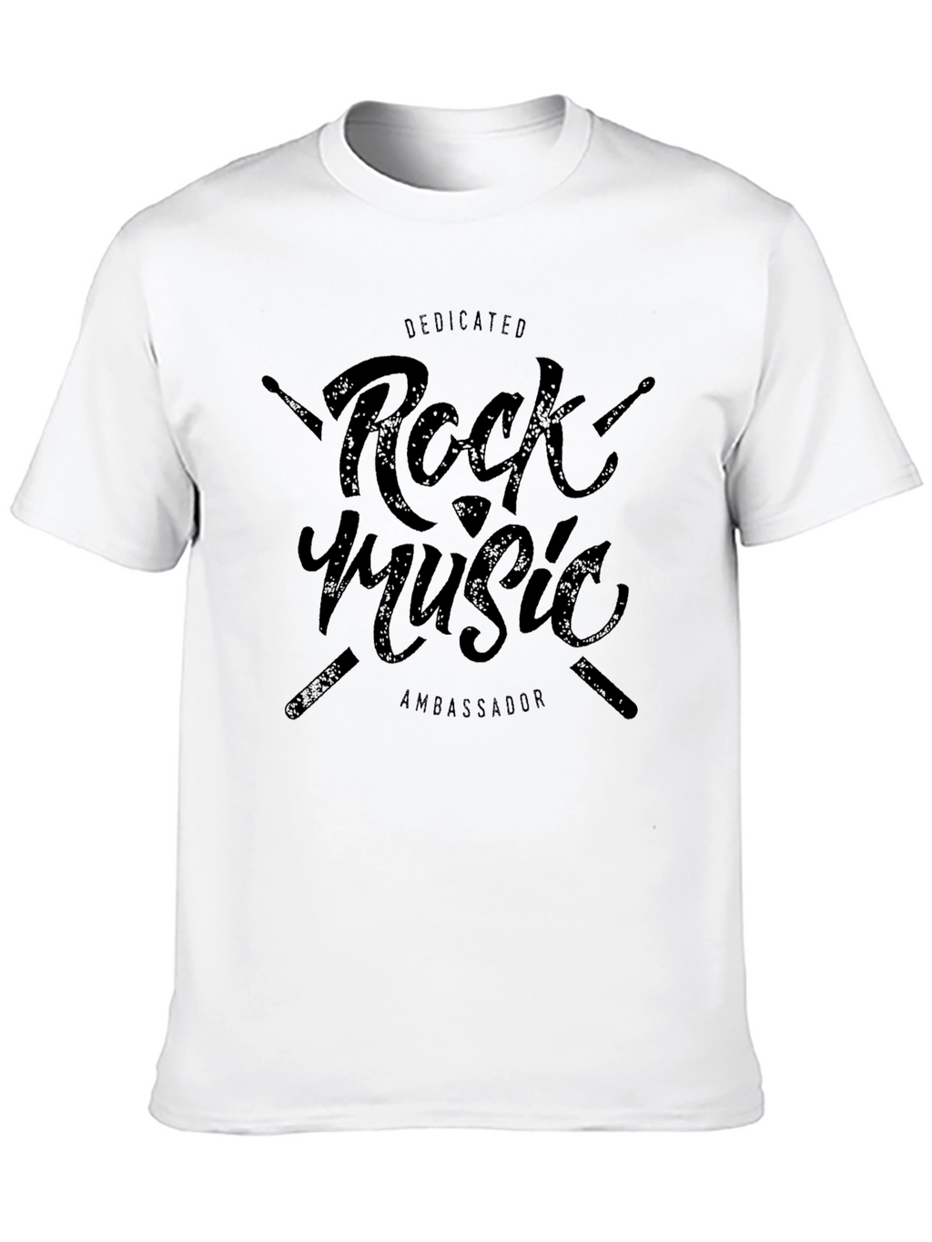 Dedicated Rock Music Ambassador Black T-Shirt