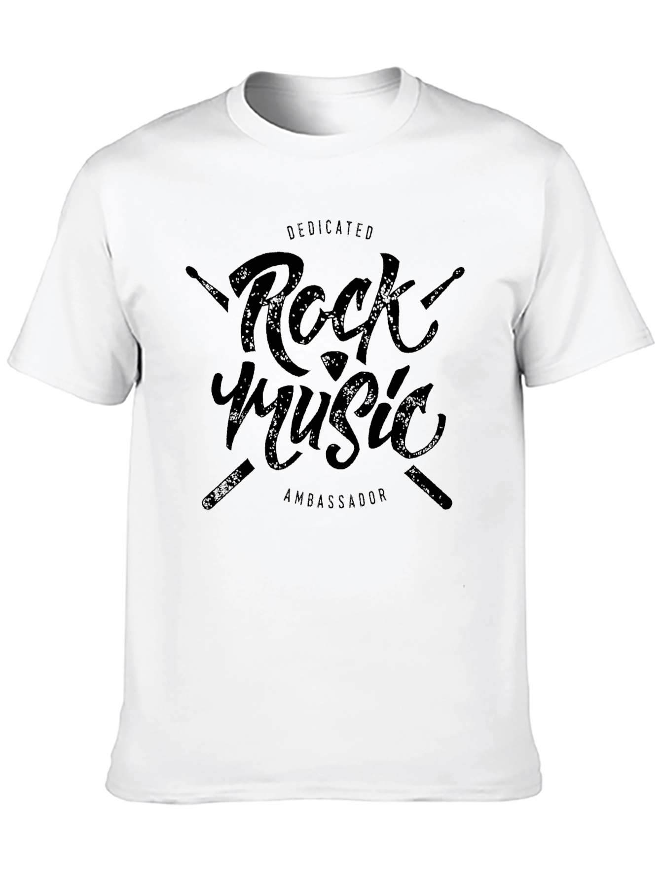 Dedicated Rock Music Ambassador Black T-Shirt