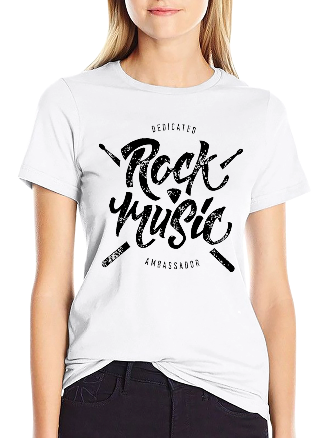 Dedicated Rock Music Ambassador Black T-Shirt