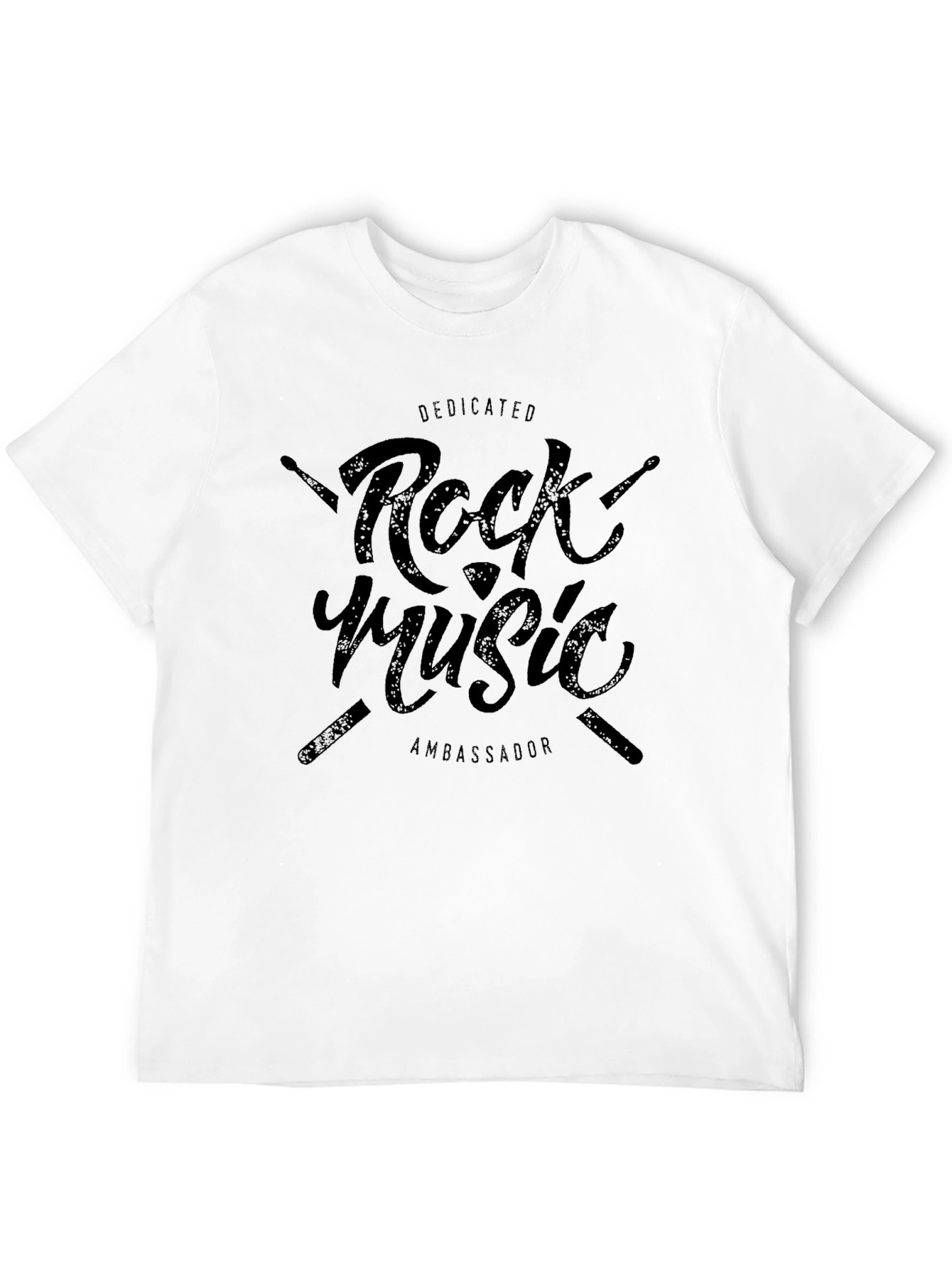 Dedicated Rock Music Ambassador Black T-Shirt