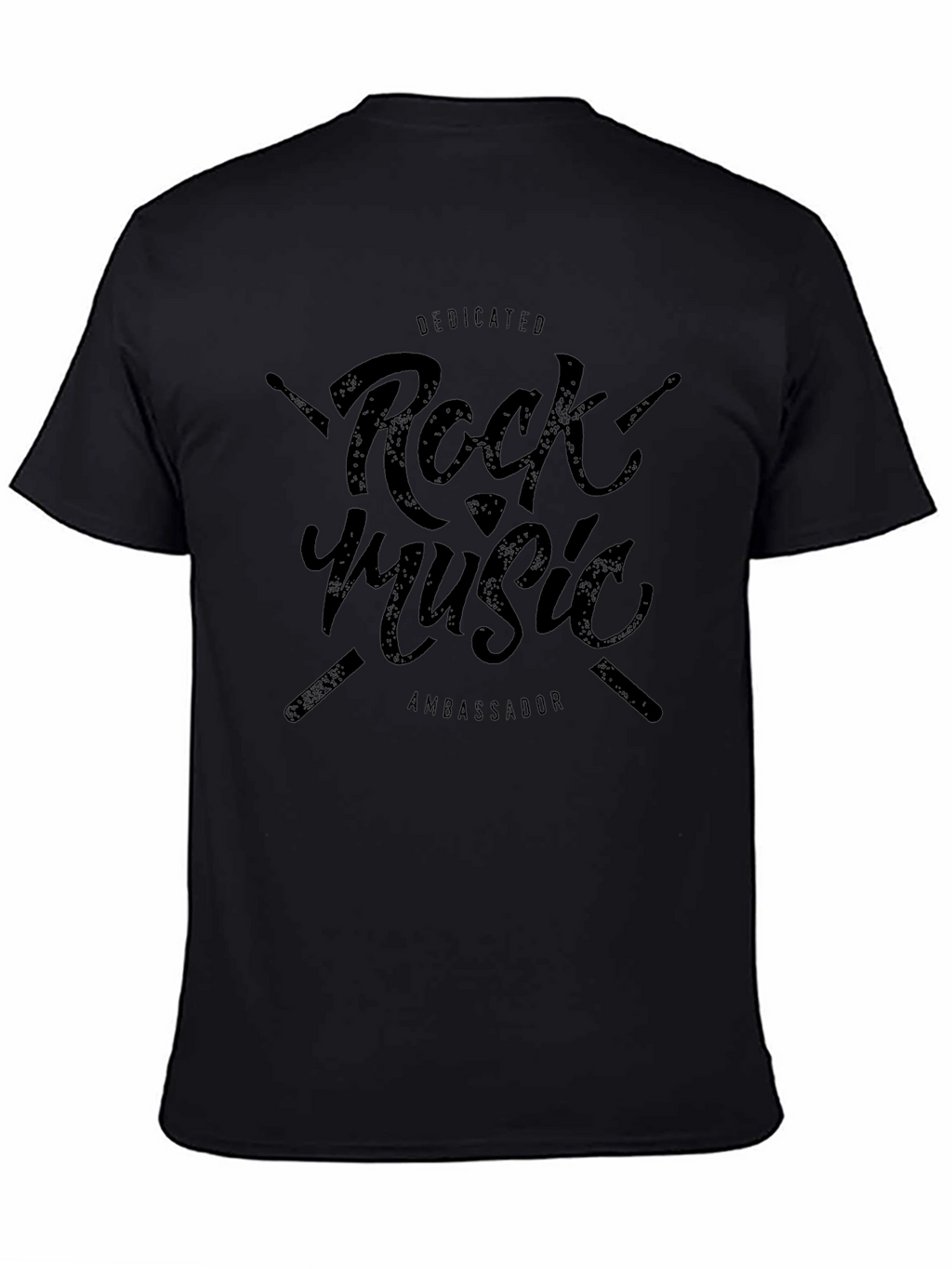 Dedicated Rock Music Ambassador Black T-Shirt