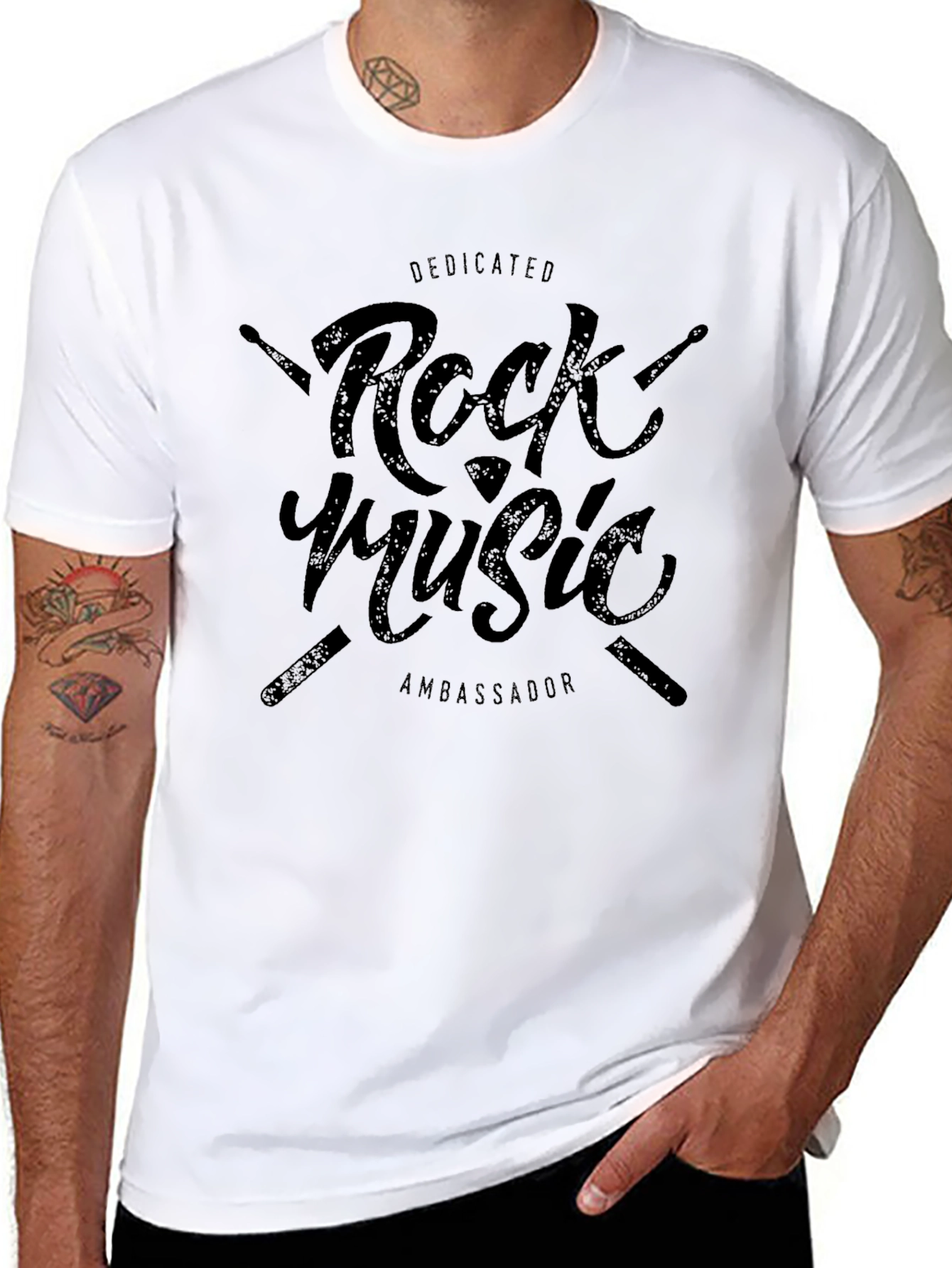 Dedicated Rock Music Ambassador Black T-Shirt