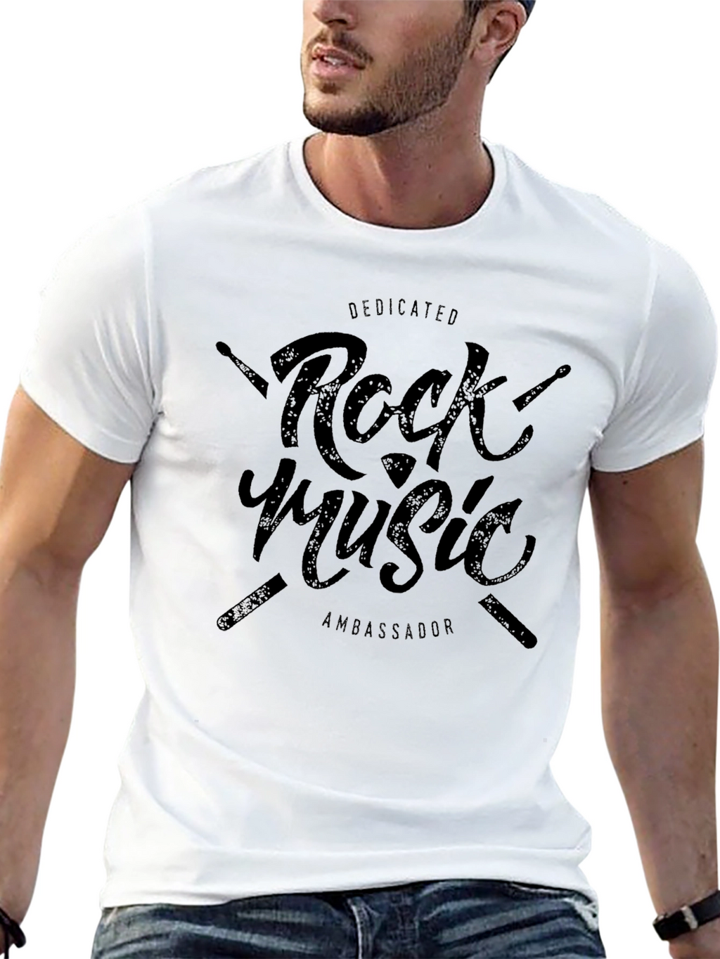 Dedicated Rock Music Ambassador Black T-Shirt
