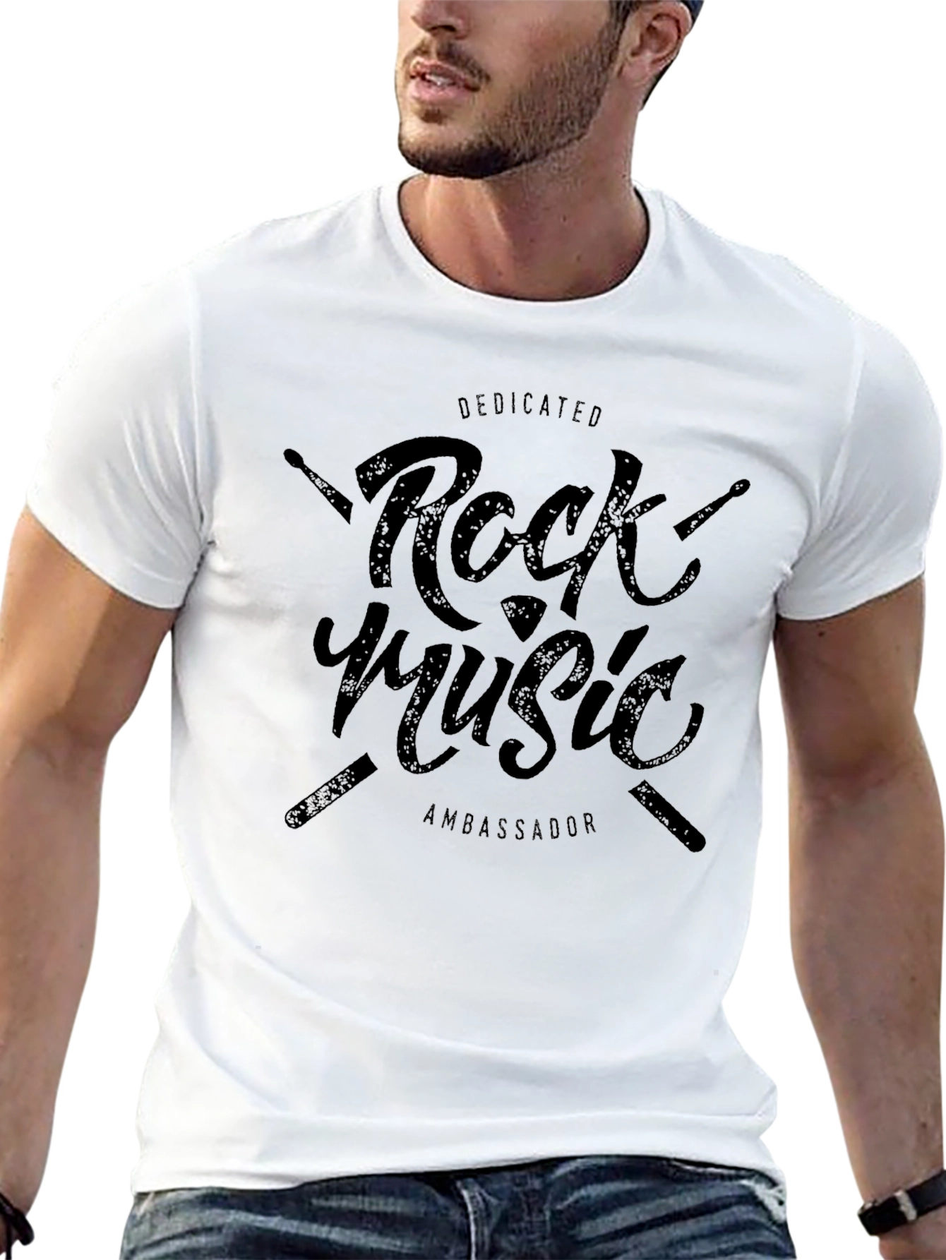 Dedicated Rock Music Ambassador Black T-Shirt