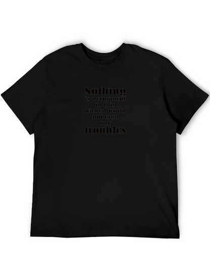 Nothing is Permanent Graphic Tee - Black