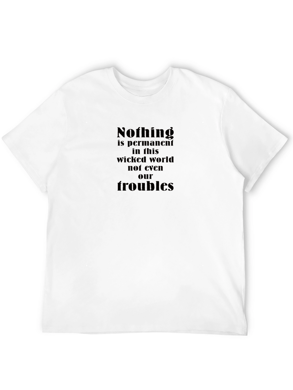 Nothing is Permanent Graphic Tee - Black