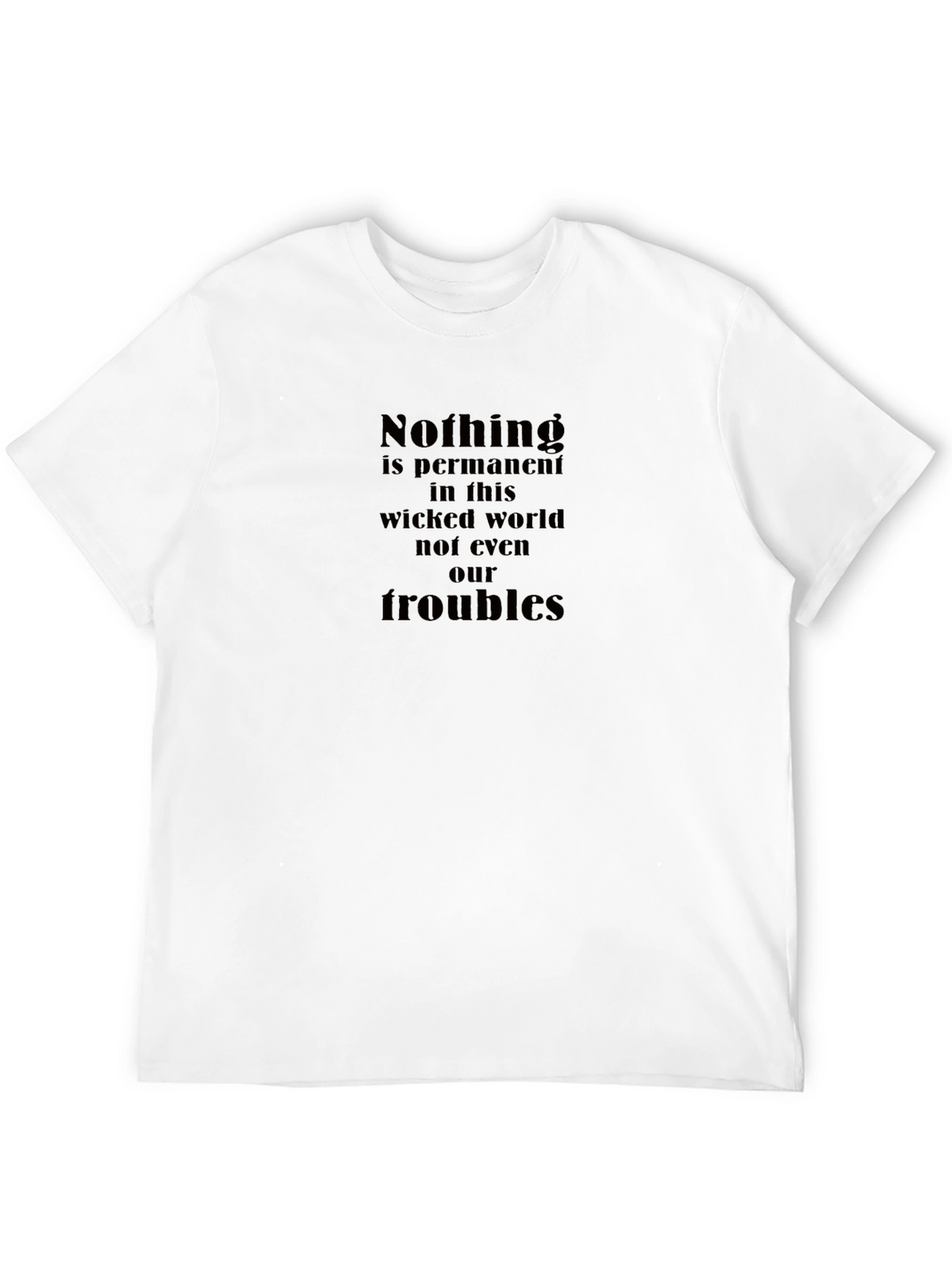 Nothing is Permanent Graphic Tee - Black